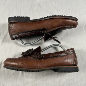 Allen Edmonds Nashua Leather Tasseled Loafers Men’s Size 10 Brown Casual Shoes